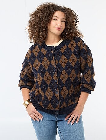 Gilet en maille grosse jauge