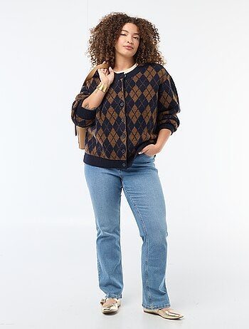 Gilet en maille grosse jauge