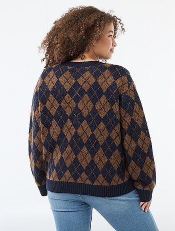 Gilet en maille grosse jauge