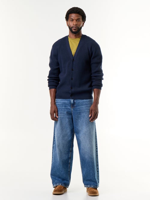 Gilet en maille grosse jauge - Kiabi