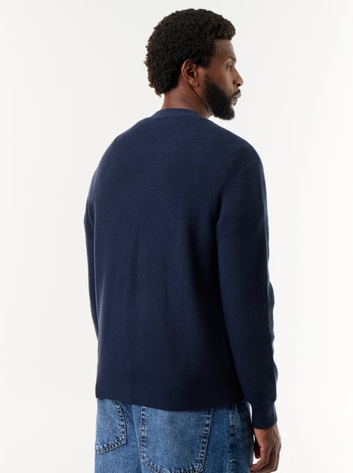 Gilet en maille grosse jauge - Kiabi