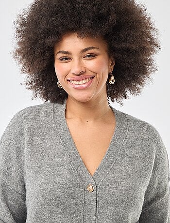 Gilet en maille grosse jauge