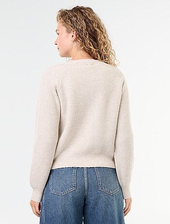 Gilet en maille grosse jauge