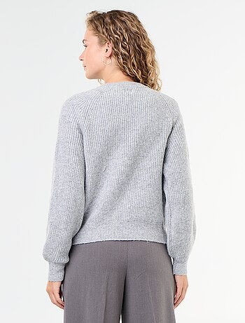 Gilet en maille grosse jauge