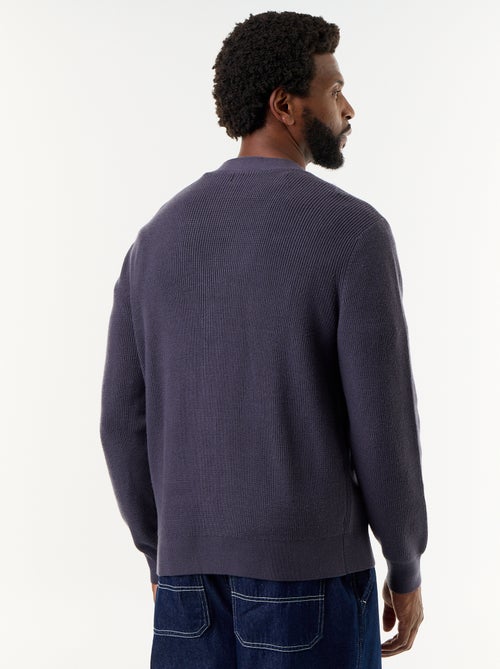 Gilet en maille grosse jauge - Kiabi