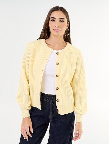 Gilet en maille grosse jauge