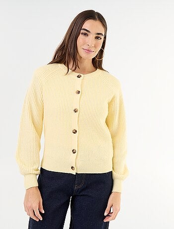 Gilet en maille grosse jauge