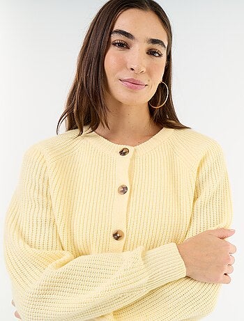 Gilet en maille grosse jauge