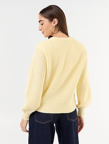 Gilet en maille grosse jauge