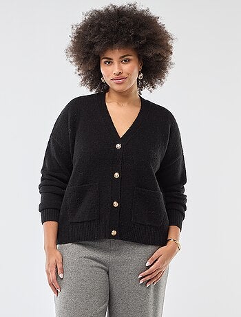 Gilet en maille grosse jauge