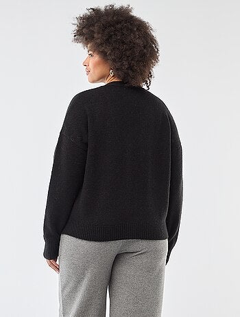 Gilet en maille grosse jauge