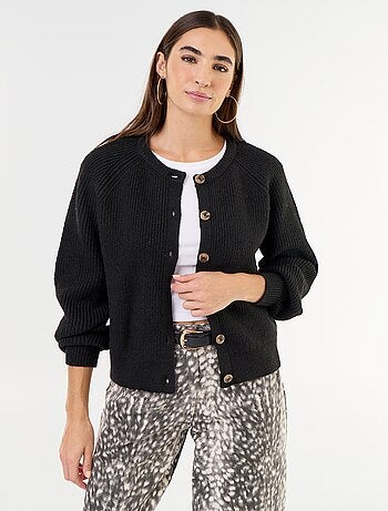Gilet en maille grosse jauge
