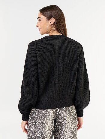 Gilet en maille grosse jauge