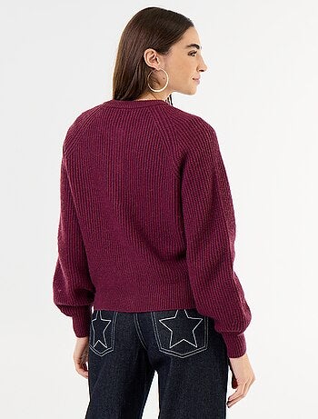 Gilet en maille grosse jauge