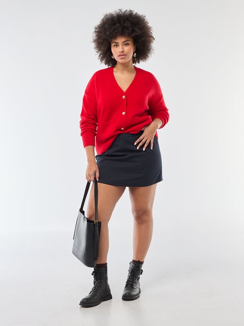 Gilet en maille grosse jauge - Kiabi
