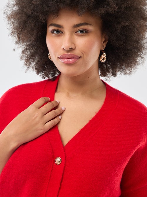 Gilet en maille grosse jauge - Kiabi