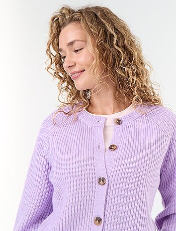 Gilet en maille grosse jauge