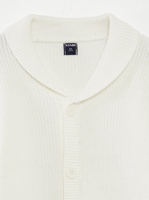 Gilet en maille tricot - Kiabi