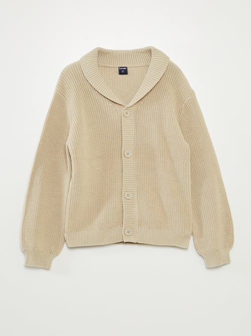 Gilet en maille tricot - Kiabi