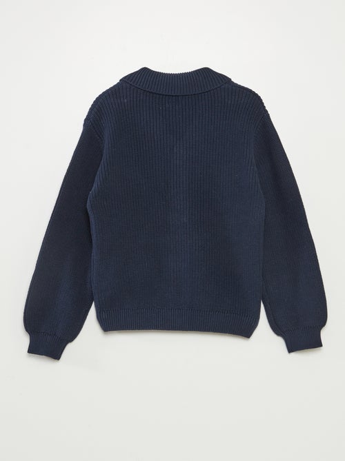 Gilet en maille tricot - Kiabi