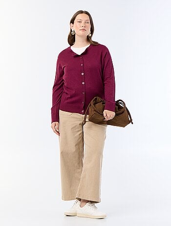 Gilet en maille uni