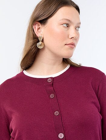 Gilet en maille uni