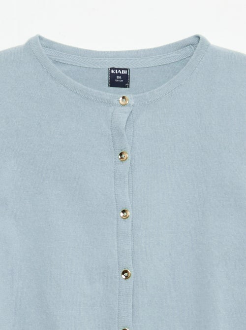 Gilet en maille unie - Kiabi