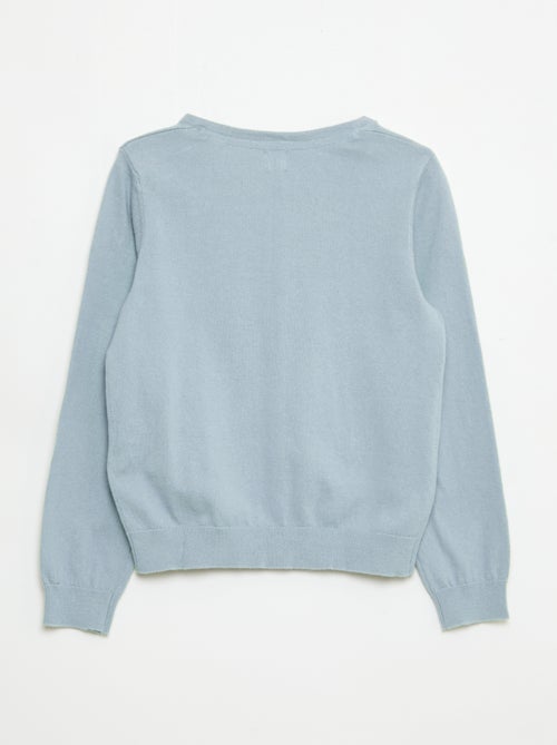 Gilet en maille unie - Kiabi