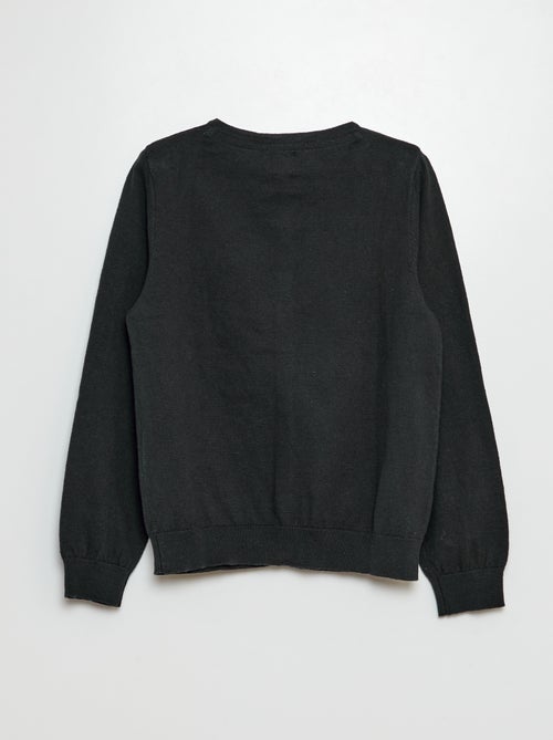 Gilet en maille unie - Kiabi