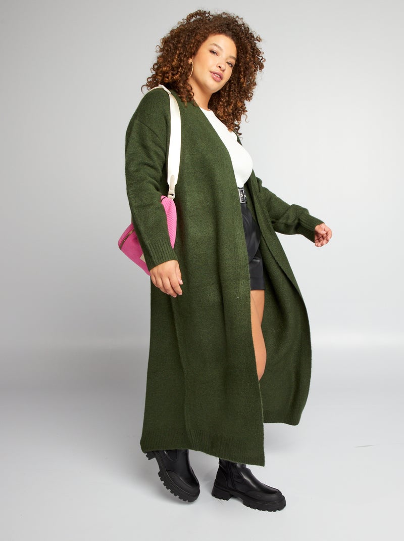 Gilet en maille Vert - Kiabi