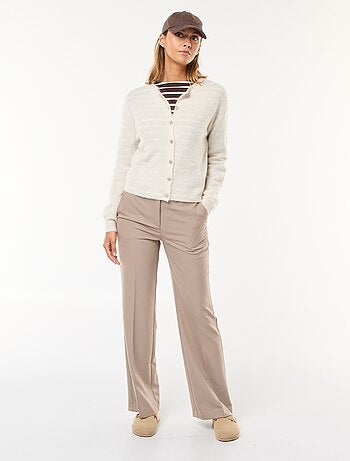 Gilet en mohair et laine mélangé