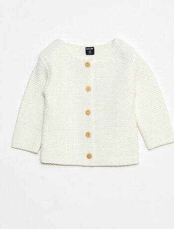 Gilet en point mousse