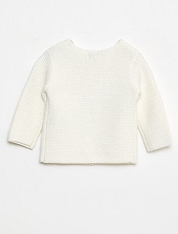 Gilet en point mousse