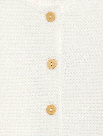 Gilet en point mousse