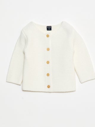 Gilet en point mousse