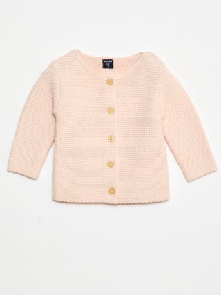 Gilet en point mousse
