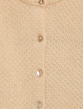 Gilet en point mousse uni