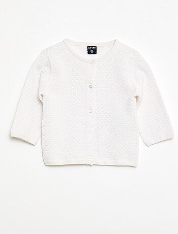 Gilet en point mousse uni