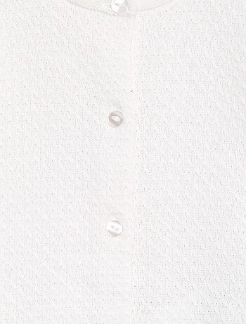 Gilet en point mousse uni