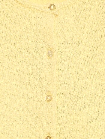 Gilet en point mousse uni