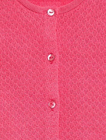 Gilet en point mousse uni