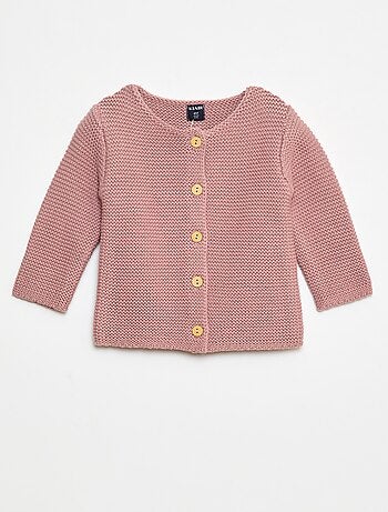 Gilet en point mousse