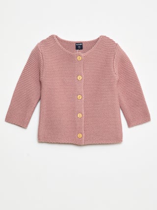 Gilet en point mousse