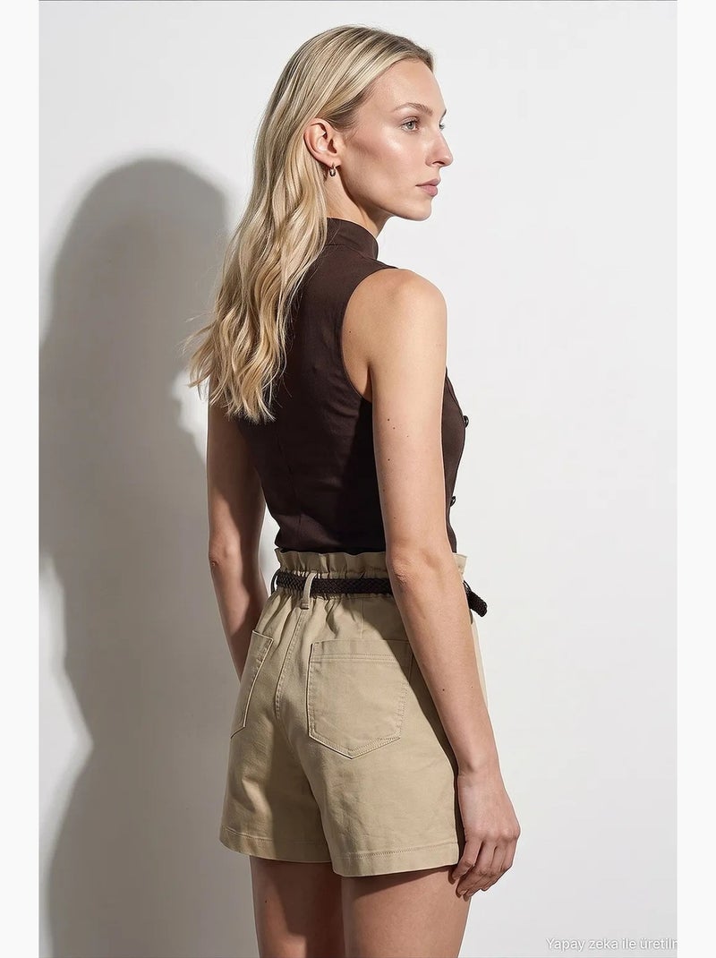 Gilet en tencel dilvin Marron - Kiabi