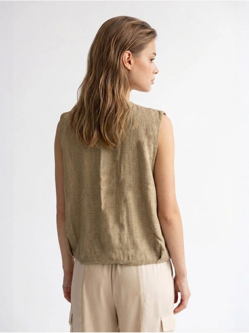 Gilet femme en popeline tissée, fermeture zippée mixray - Kiabi Gilet femme en popeline tissée, fermeture zippée mixray - Kiabi