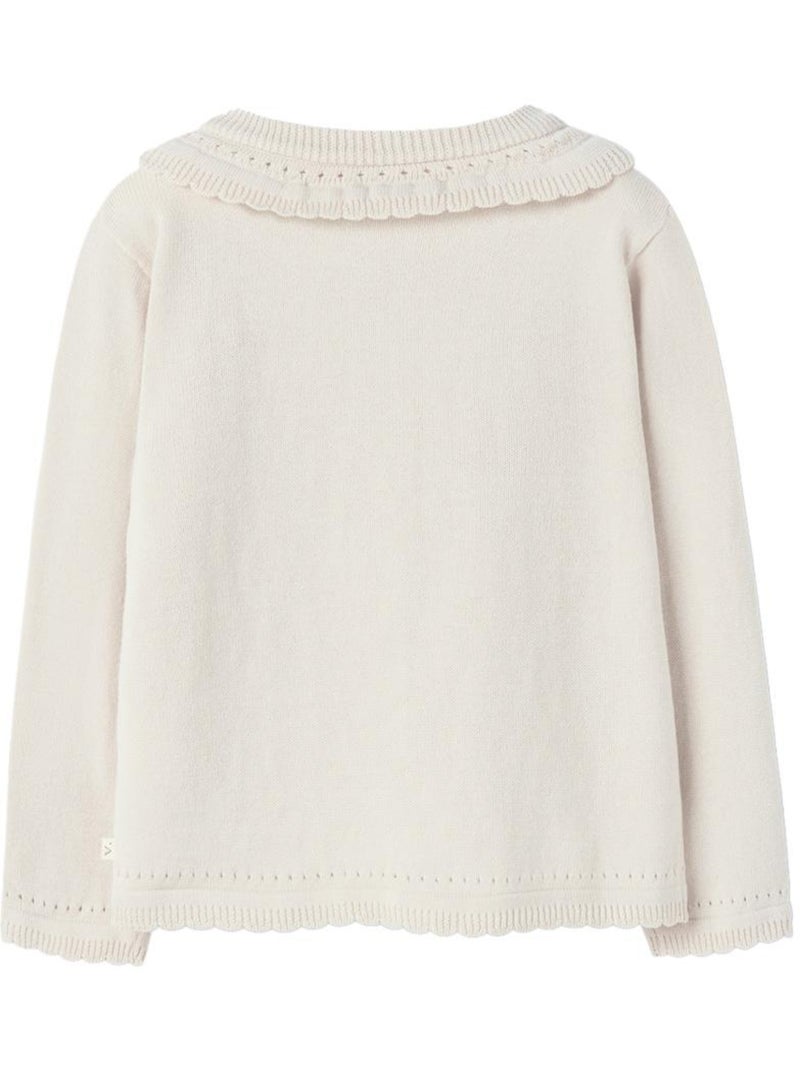 Gilet Fille Lil Atelier Ecru - Kiabi