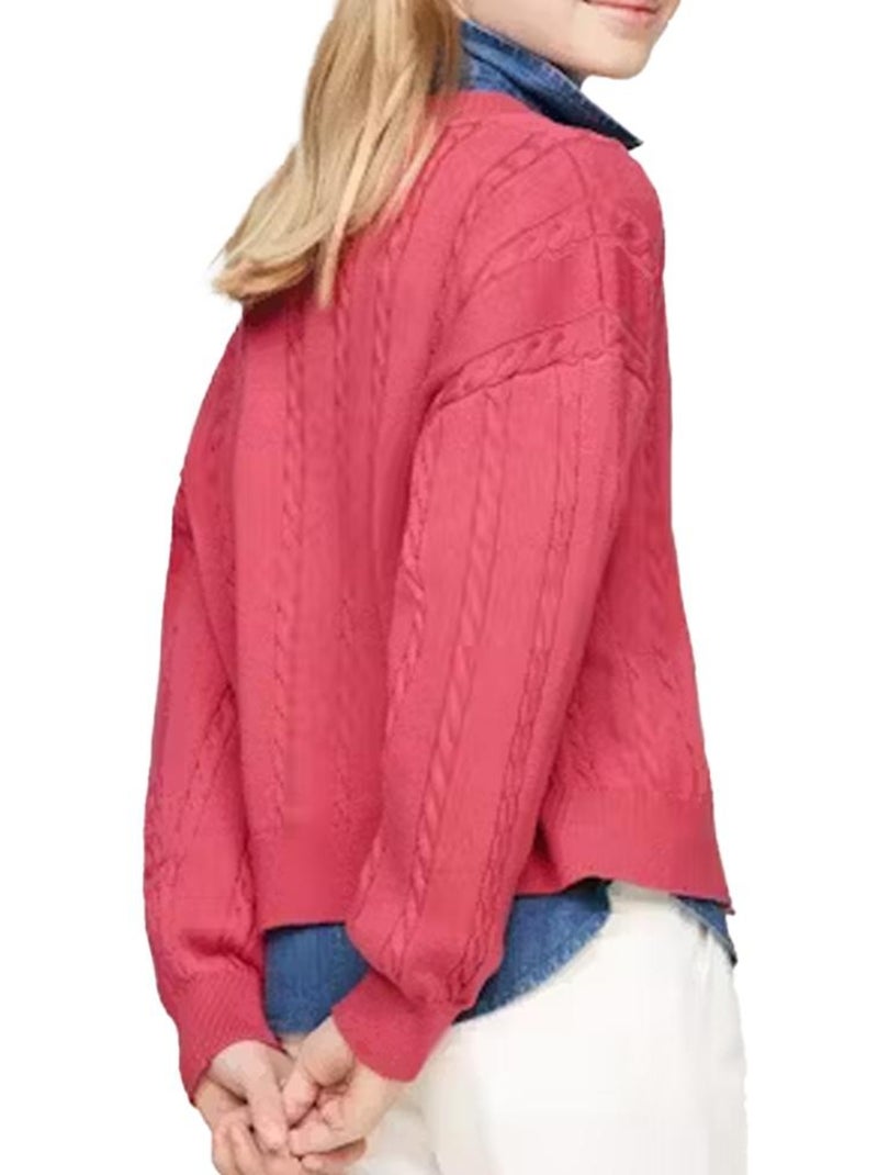 Gilet Fille Tommy Hilfiger Rose - Kiabi