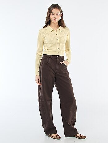 Gilet fin à col polo