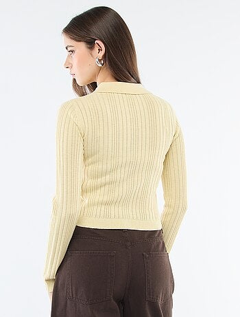 Gilet fin à col polo