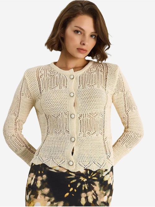 Gilet fin en maille luci avec fermeture à boutons lucci - Kiabi Gilet fin en maille luci avec fermeture à boutons lucci - Kiabi